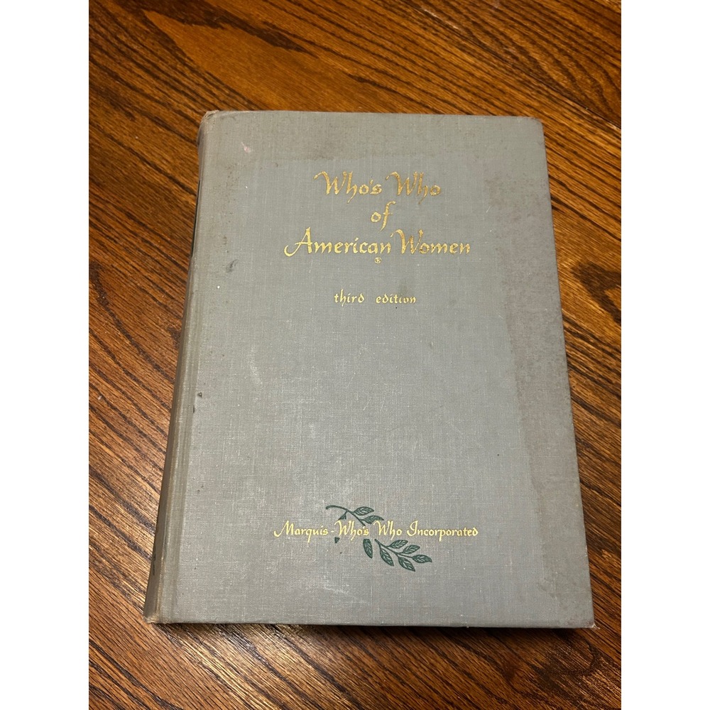 Who's Who of American Women Third Edition 1964-1965 Marquis Hardcover Vintage